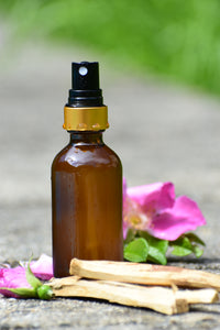 PALO ROSA Beauty Mist - floral hydrosols, probiotics, palo santo, wild rose elixir, aromatherapy skin care