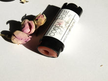 Cocoa Rose Luxury Lip Balm by Gather, 100% Natural, real rose and chocolate