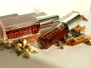 Chandra botanical perfume, Lunar, 100% natural fragrance, tulsi, palo santo, jasmine, myrrh