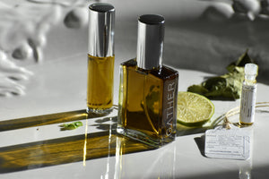 Samara, botanical perfume by Gather, 100% Natural fragrance, spring green