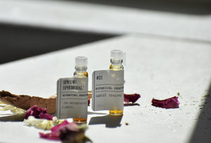 DISCOVERY SET by Gather | natural botanical perfume sampler | No. 21 + Spring Ephemeral. LIMITED MICROBATCH