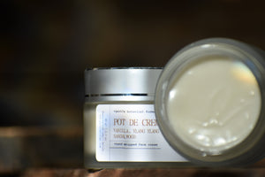 POT DE CREME - Gentle Luxury Face Cream - 100% natural, hand whipped - Vanilla Sandalwood Ylang
