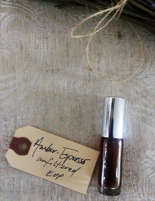 AMBER ESPRESSO - Botanical Perfume - Fossilized Amber + Dark Roast