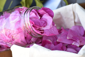 ROSE PETAL GLYCERITE- wild gathered roses - 2022 harvest
